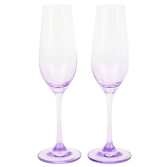 Chic & Tonic Other - Chic & Tonic Colored Champagne Glasses - Set of 2